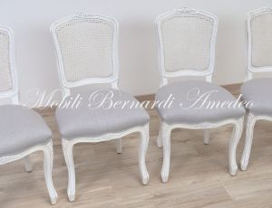 SE09 SL Parisian Chair White Lacquered Padded Seat And Backrest Vienna 02